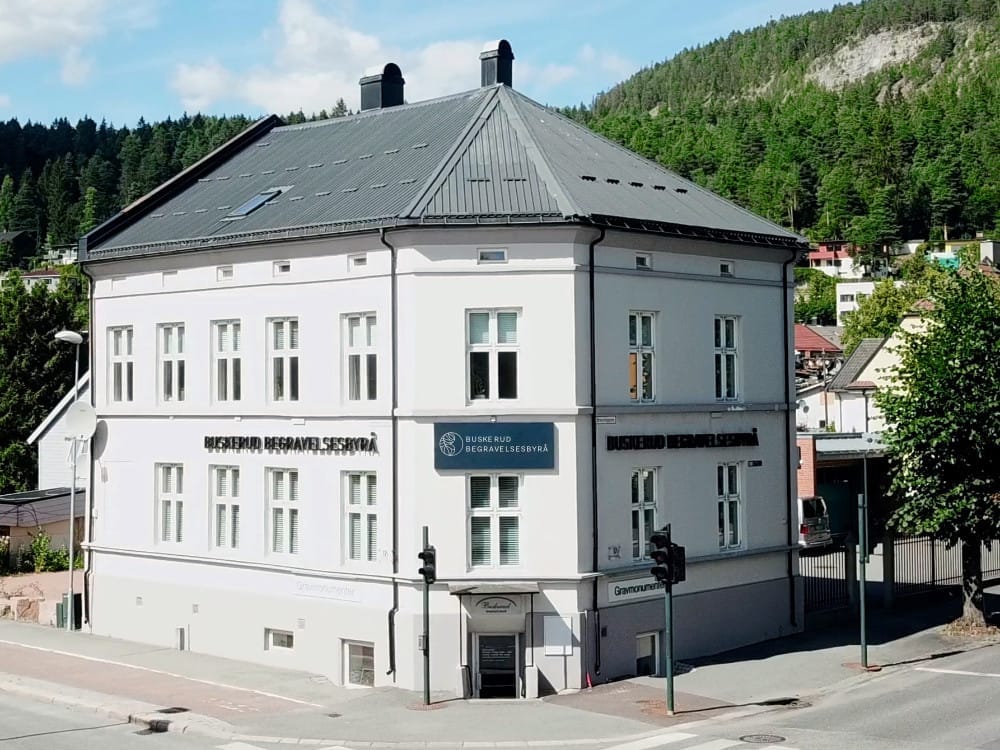 Kontoret til Buskerud Begravelsesbyrå i Drammen